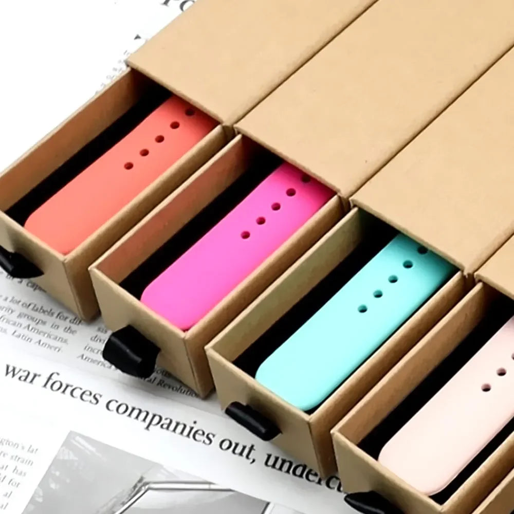 High Quality Silicone Strap For Apple Watch, 44mm 45mm 40mm 41mm 42-38mm 45 mm and series 8 7 6 5 4 3 SE 9 Ultra 2 49mm