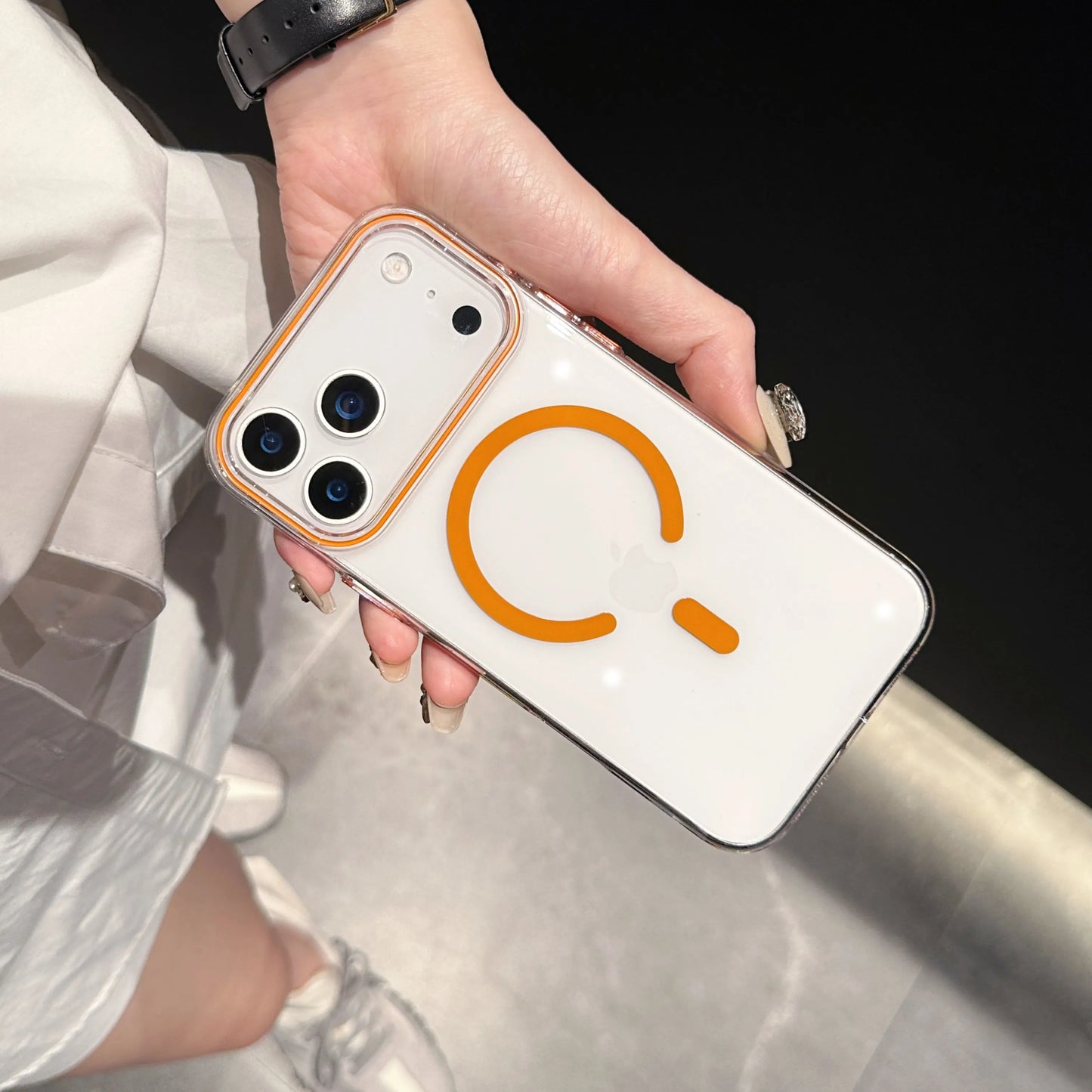 High Quality Clear Phone Case, Magnetic Phone Case For iPhone, Shockproof Resistant, Wireless Charging for Mag Safe Phone Case, Hard Back Cover