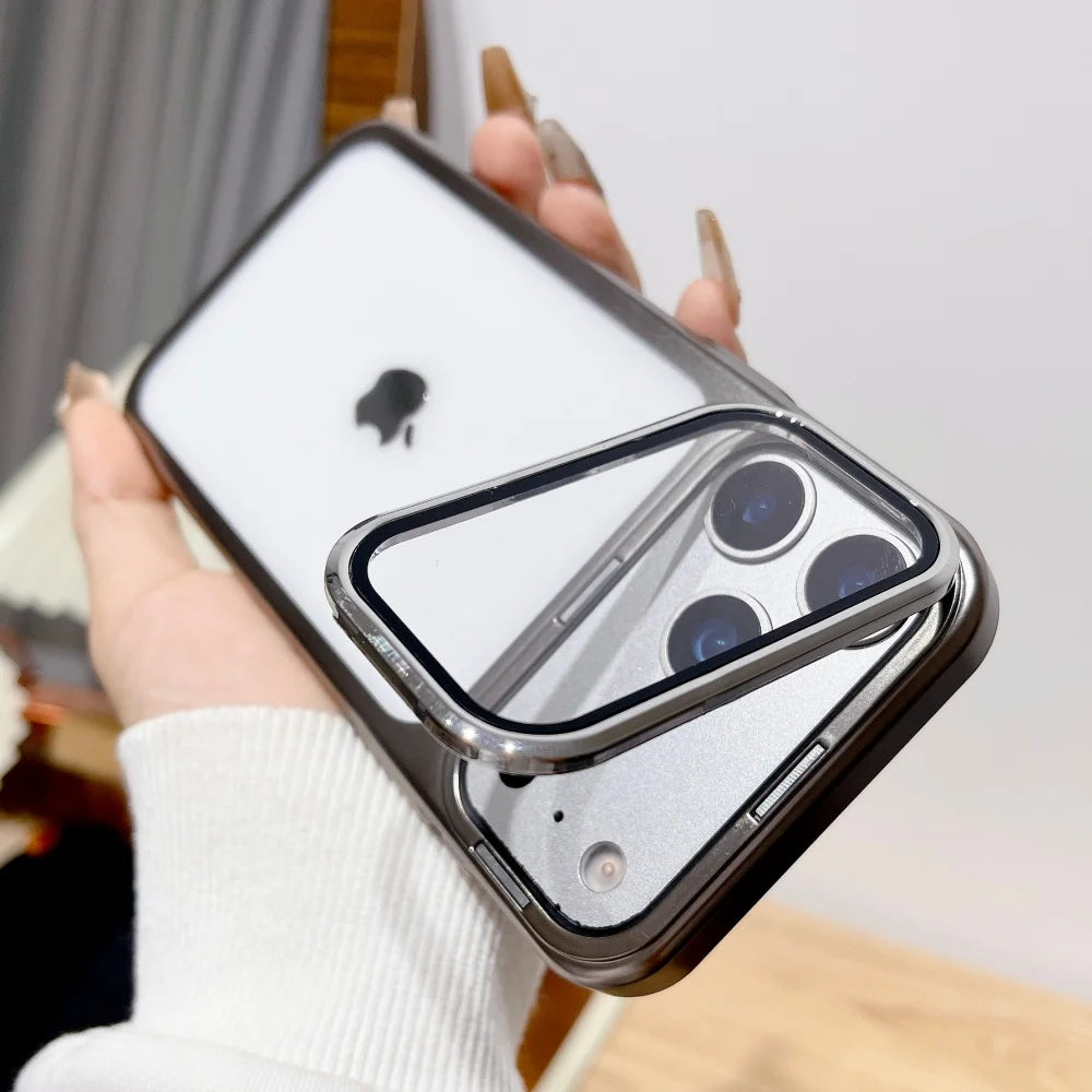 High Quality iPhone 17 Case with Camera Stand Holder, Clear Phone Case, Ultra Slim iPhone Case, Shockproof Cover