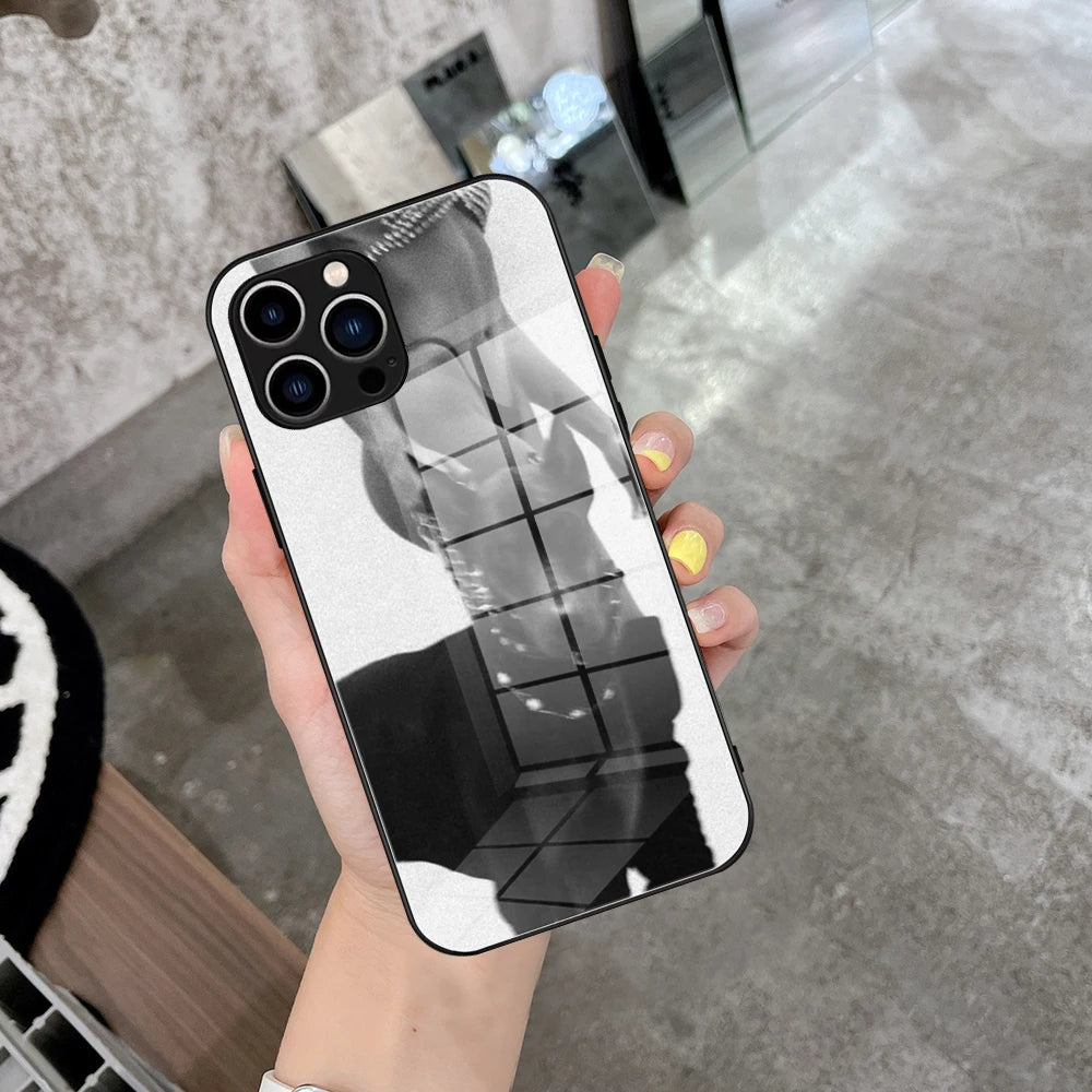 High Quality Dog Design Glass iPhone Case, Magsafe With Camera Lens Protection, Unique and Elegant Design, Full Coverage Case