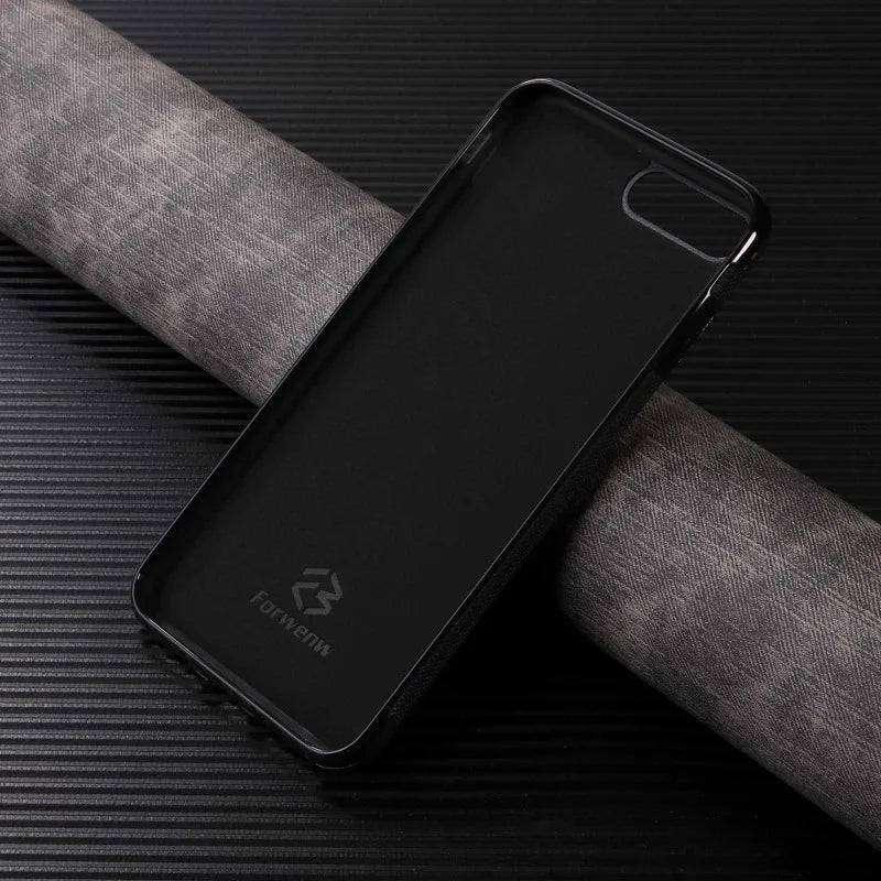 Luxury Leather Case for iPhone with Card Holder Slot, Soft Leather, All Around Protection Phone Case