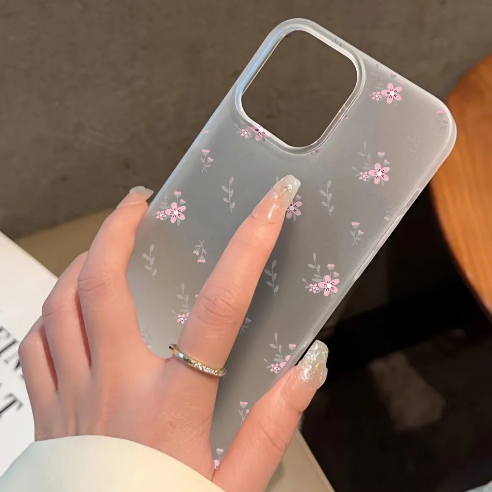 Premium Silicone Case, Little Cherry Design, Shock-proof Resistant Phone Case, All Around Protection