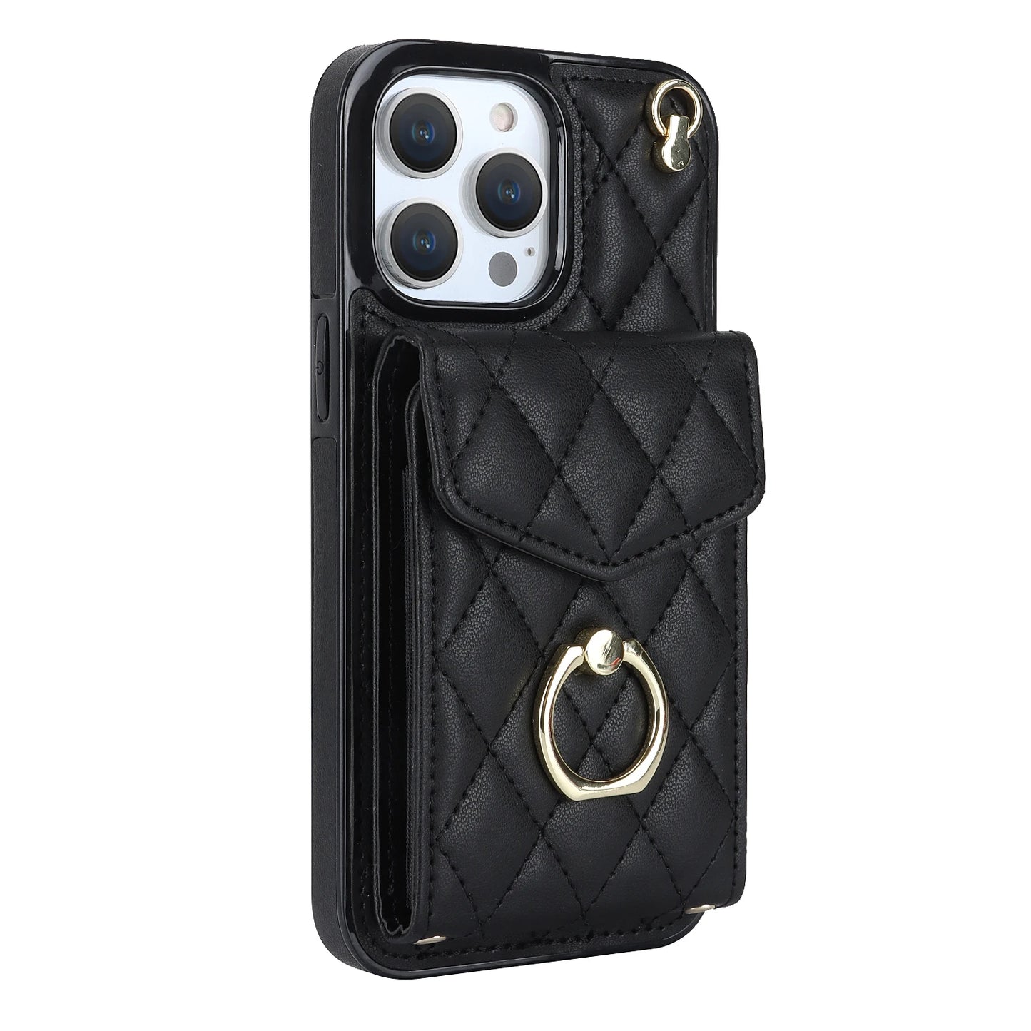 High Quality Crossbody Leather Case for iPhone with Wallet, Premium Leather, All Around Protection Phone Case.