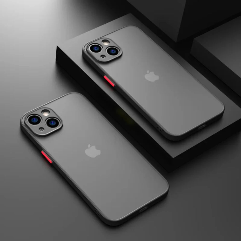 High Quality Silicone Case For iPhone, Shockproof Resistant, Luxury Silicone Bumper with Clear Back Cover and Unique Color