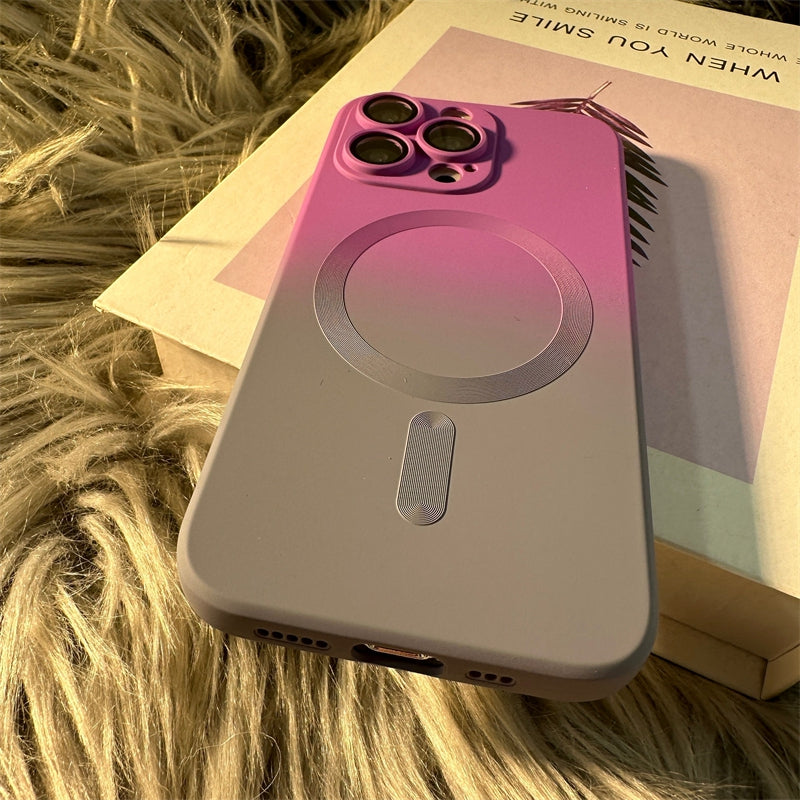 Luxury iPhone Case, MagSafe and Wireless Charging Phone Case For iPhone 11 12 13 14 Pro Max Plus, Soft and Magnetic Silicone Cover