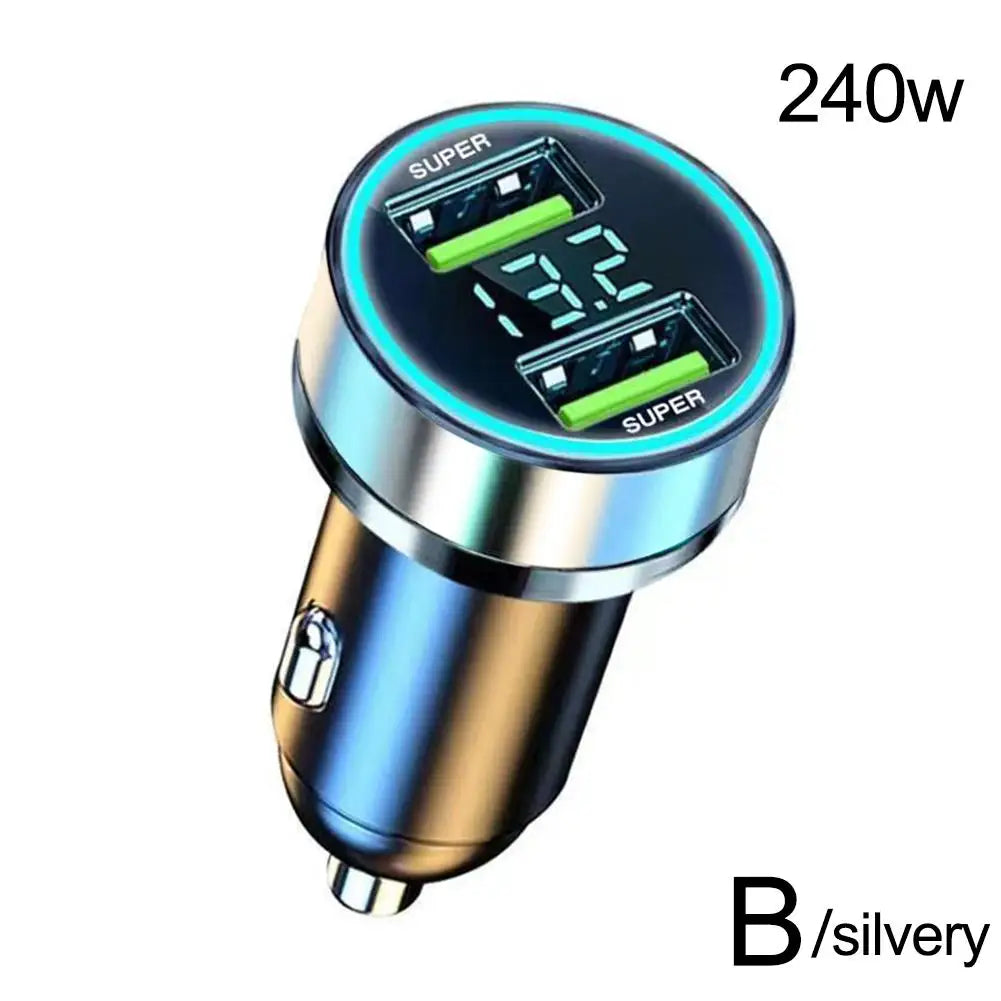 High Quality Fast USB Car Charger For iPhone, 240W, Quick Charging