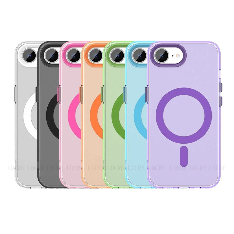 High Quality Silicone Case For iPhone, Shockproof Protection Case, Magnetic and Wireless Charging Case. Matte Material