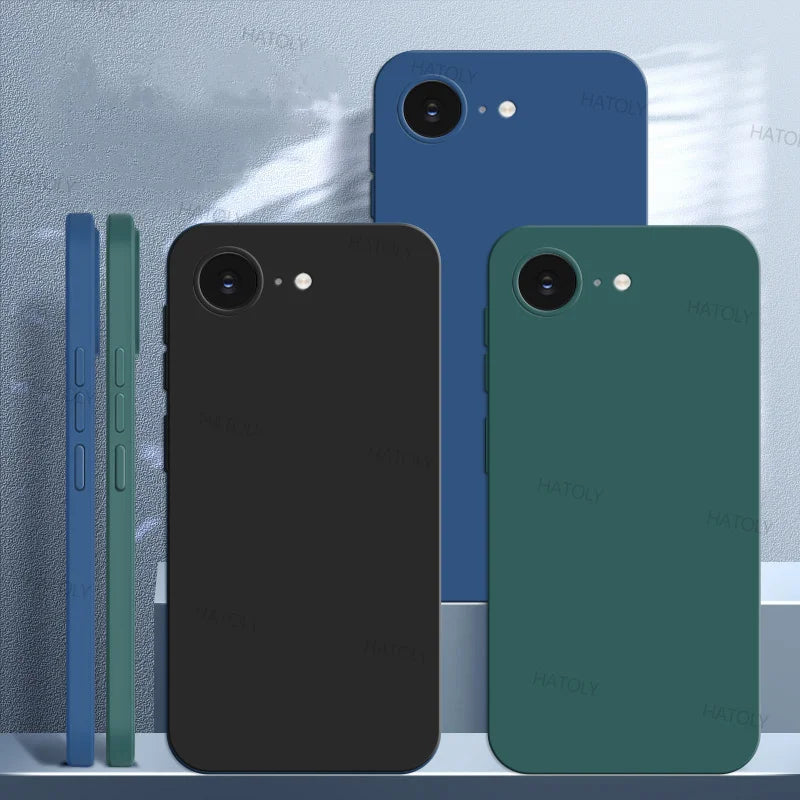 Luxury Liquid Silicone Case For iPhone, Shockproof Cover Protection, All Around Protection Phone Case