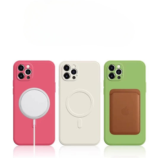 High Quality Silicone Case For iPhone, Luxury Magsafe and Magnetic Silicone Phone Case, Shockproof Resistant