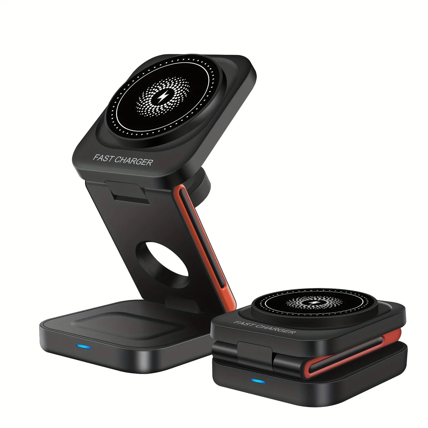 Premium 3 in 1 Magnetic Wireless Charger, 15W, Fast Charging Stand for iPhone.