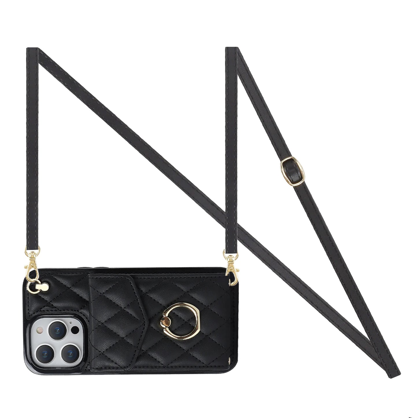 High Quality Crossbody Leather Case for iPhone with Wallet, Premium Leather, All Around Protection Phone Case.