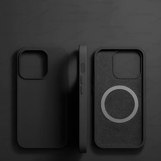 High Quality Phone Case For iPhone , Magnetic and Wireless Charging Case, Silicone Material and High Quality Protection Material