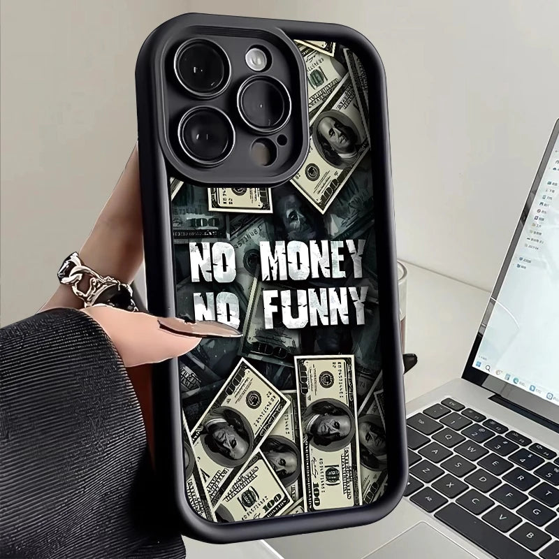 Premium Silicone Phone Case, Dollar Design Phone Cases For iPhone, Shockproof Resistant, Matte and Soft Silicone Cover
