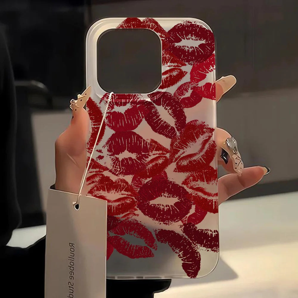 Premium Silicone Case, Little Cherry Design, Shock-proof Resistant Phone Case, All Around Protection