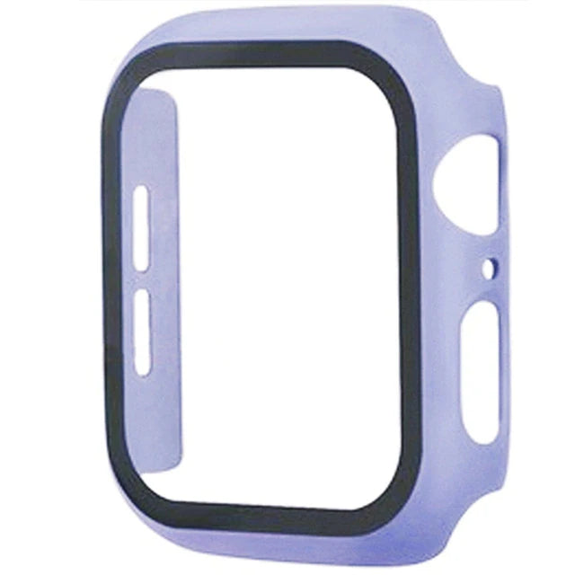 Premium Glass + Case For Apple Watch 8 7 6 SE 5 9 iWatch, Screen Protector for Apple watch, 44mm 45mm 41mm 40mm 42mm 38mm.