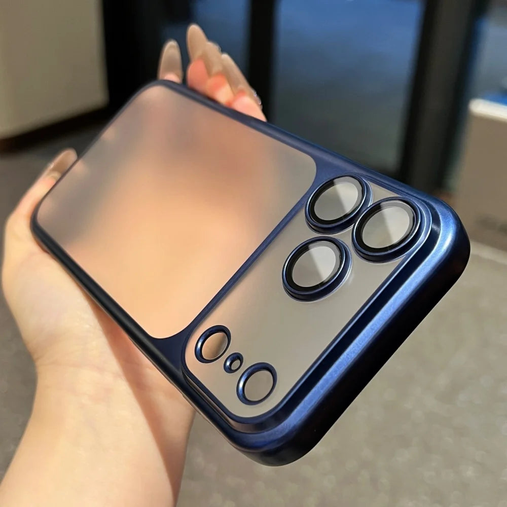 Luxury Matte Translucent Case For iPhone, All Around Protection, Camera Lens Protection iPhone Case