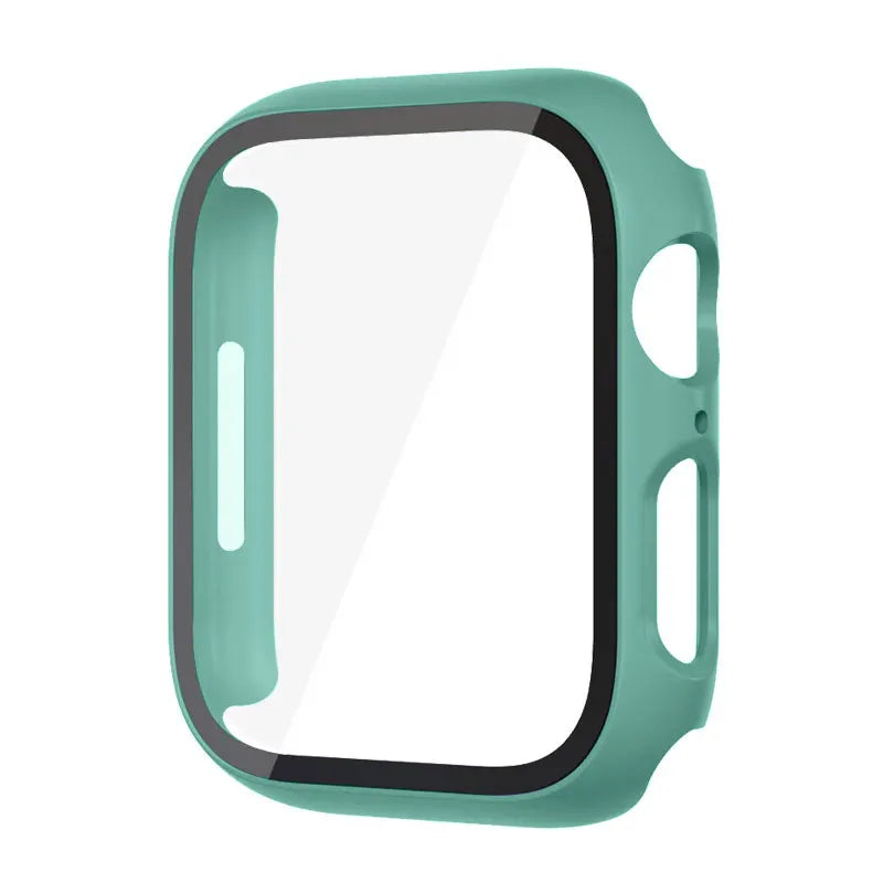 High Quality Glass and Case For Apple Watch, 45mm 44mm 41mm 40mm, Screen Protector Cover, Series 3/4/5/6/SE/7/8