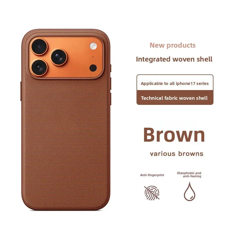 High Quality Technology Woven Case for iPhone, Mag Safe Magnetic and Wireless Charging Phone Case, Shockproof Protection