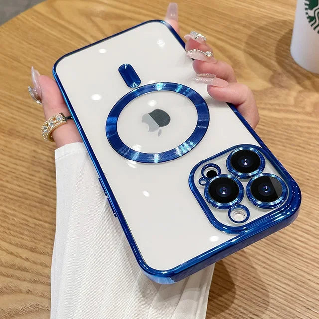 High Quality Silicone, Magnetic Case For MagSafe For iPhone, Clear and Soft Silicone, Wireless Charging Cover