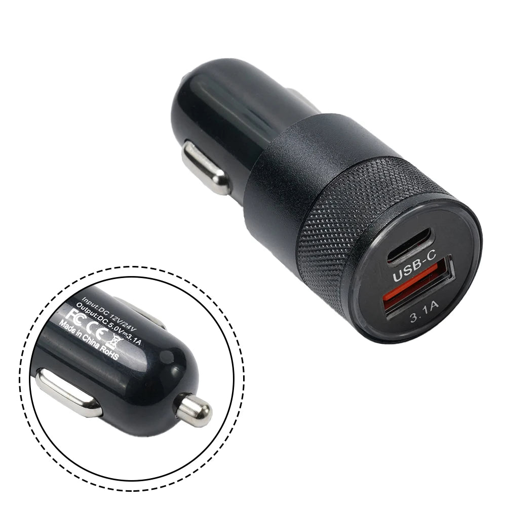 High Quality Car Charger, 66W Power, USB Type, Fast Charging Phone Adapter For iPhone