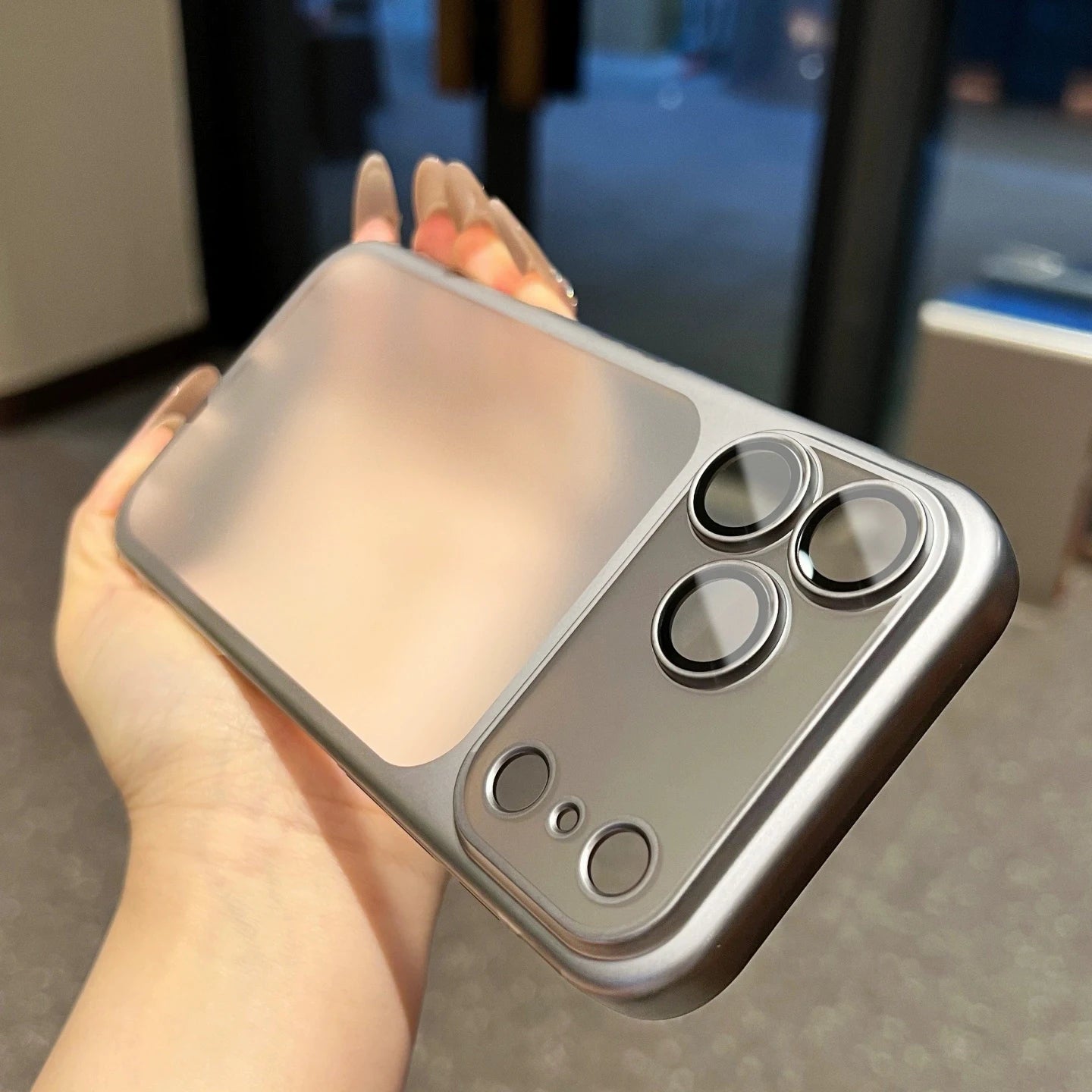 Luxury Matte Translucent Case For iPhone, All Around Protection, Camera Lens Protection iPhone Case