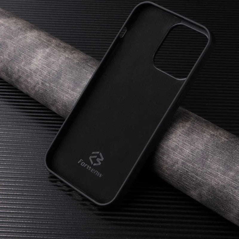 Luxury Leather Case for iPhone with Card Holder Slot, Soft Leather, All Around Protection Phone Case