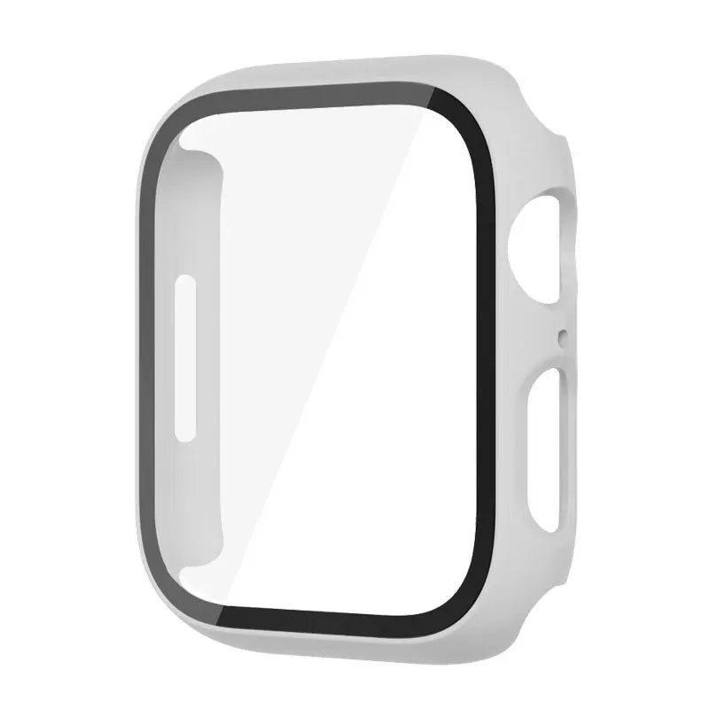 High Quality Glass and Case For Apple Watch, 45mm 44mm 41mm 40mm, Screen Protector Cover, Series 3/4/5/6/SE/7/8