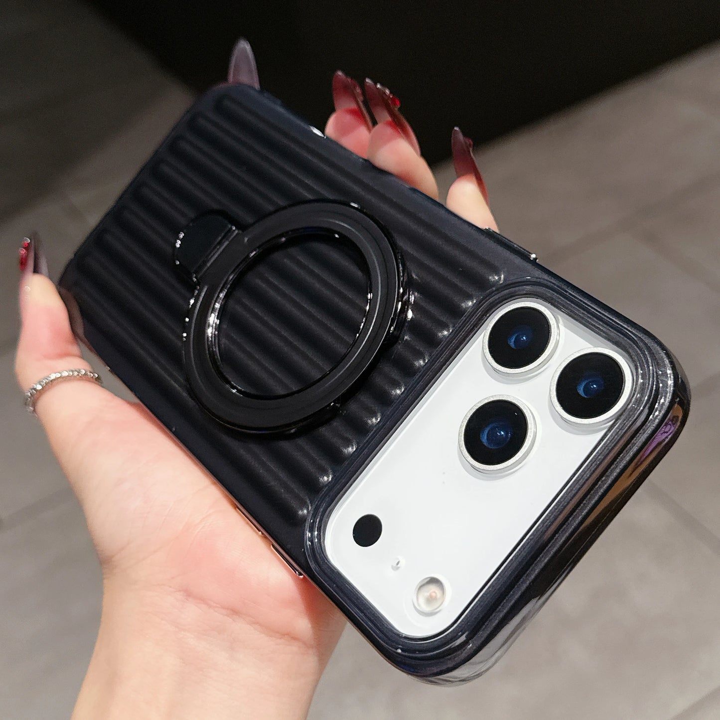 High Quality Corrugated Luggage Stripes iPhone Case