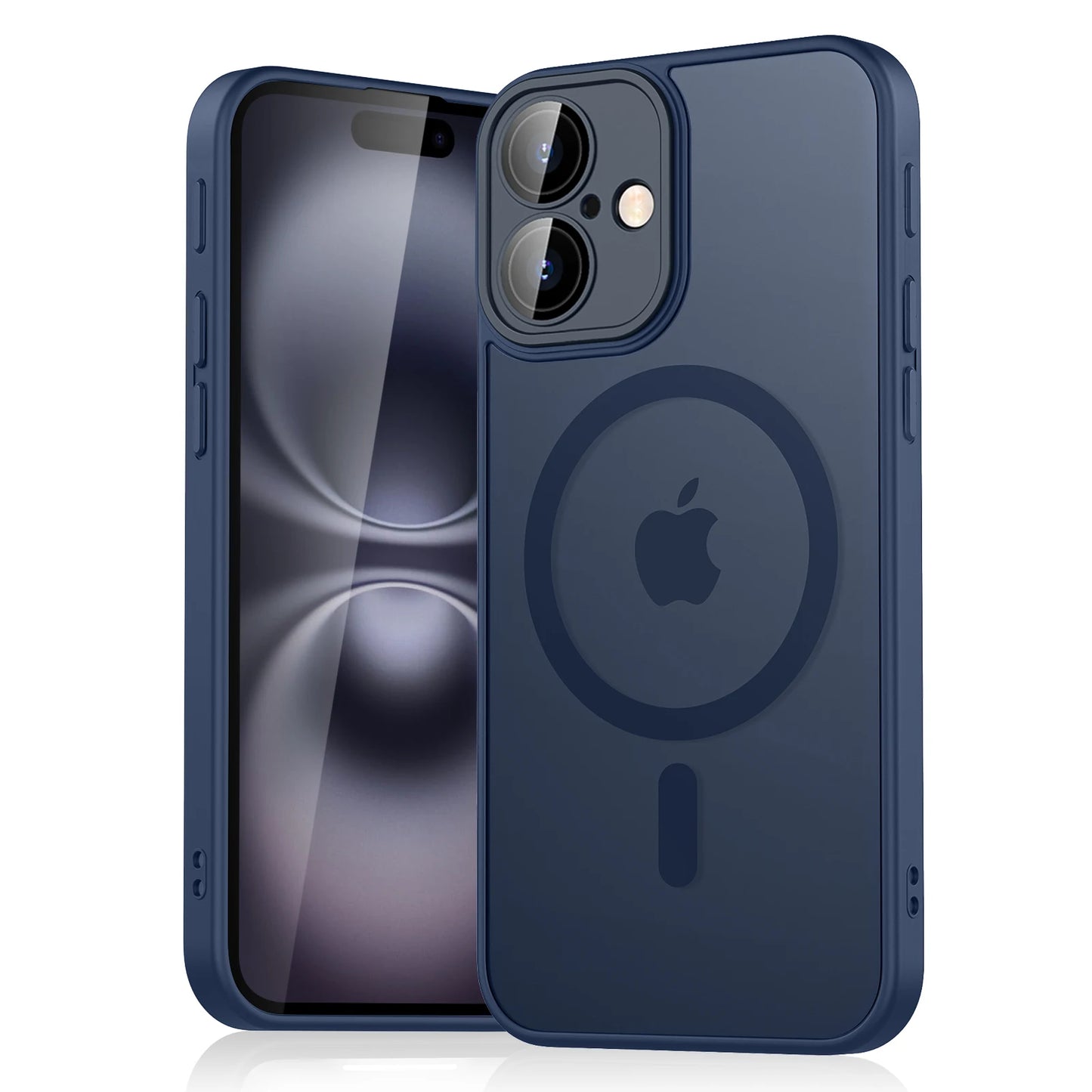 Luxury Magnetic iPhone Case, Matte Translucent Material, Shockproof Case For iPhone, Mag Safe Wireless Charging Cover
