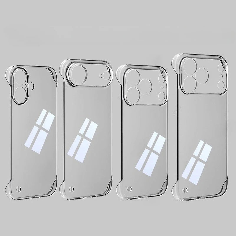 Premium Ultra Thin iPhone Case, Clear Frameless, Hard Material Phone Case For iPhone, Shockproof Resistant