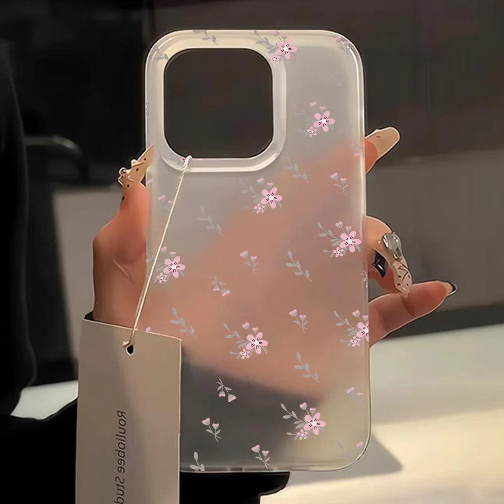 Premium Silicone Case, Little Cherry Design, Shock-proof Resistant Phone Case, All Around Protection