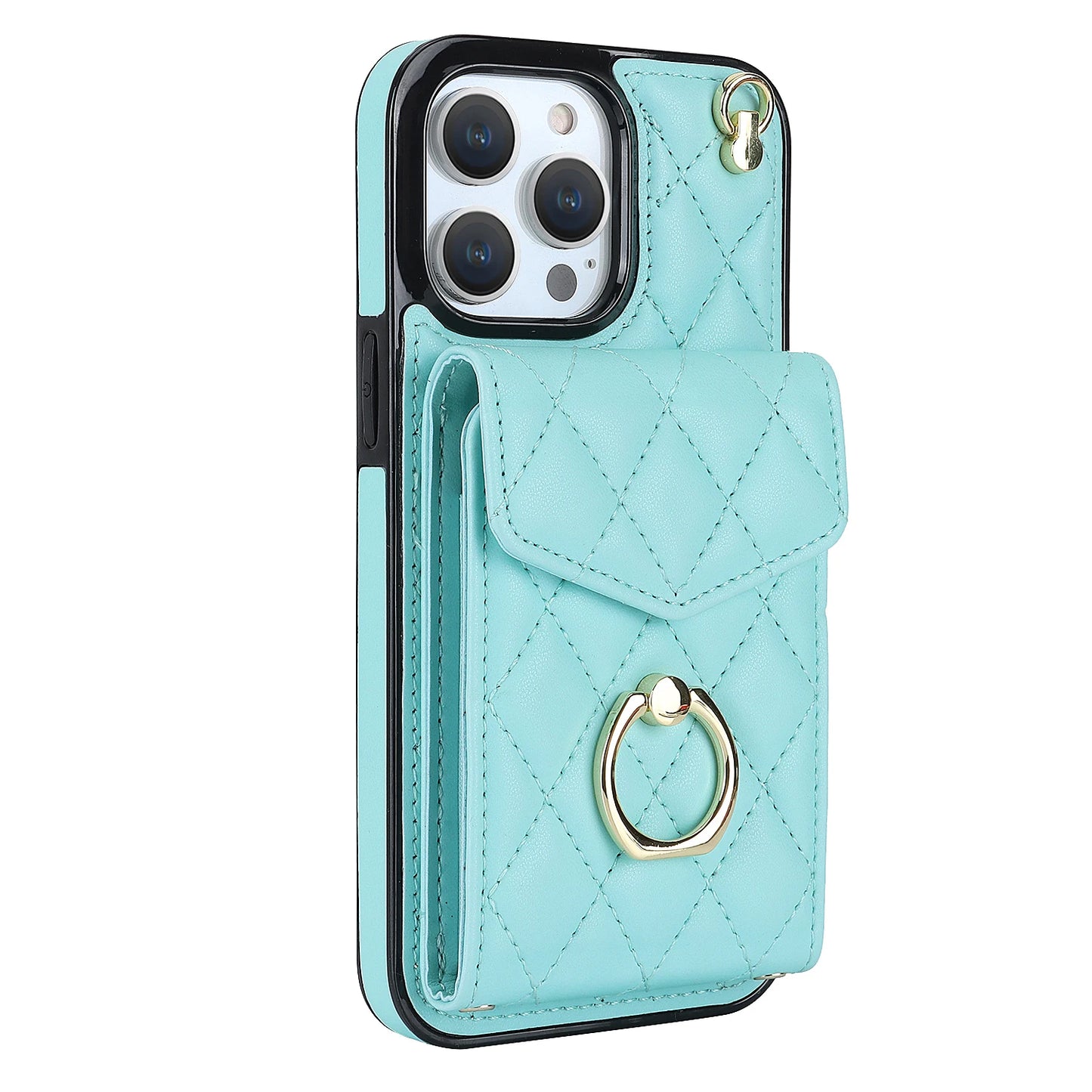High Quality Crossbody Leather Case for iPhone with Wallet, Premium Leather, All Around Protection Phone Case.
