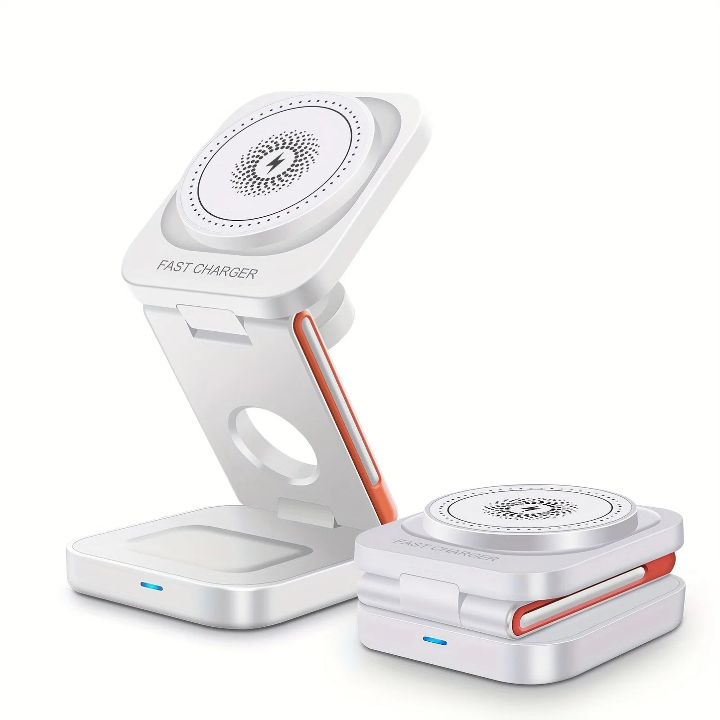 Premium 3 in 1 Magnetic Wireless Charger, 15W, Fast Charging Stand for iPhone.