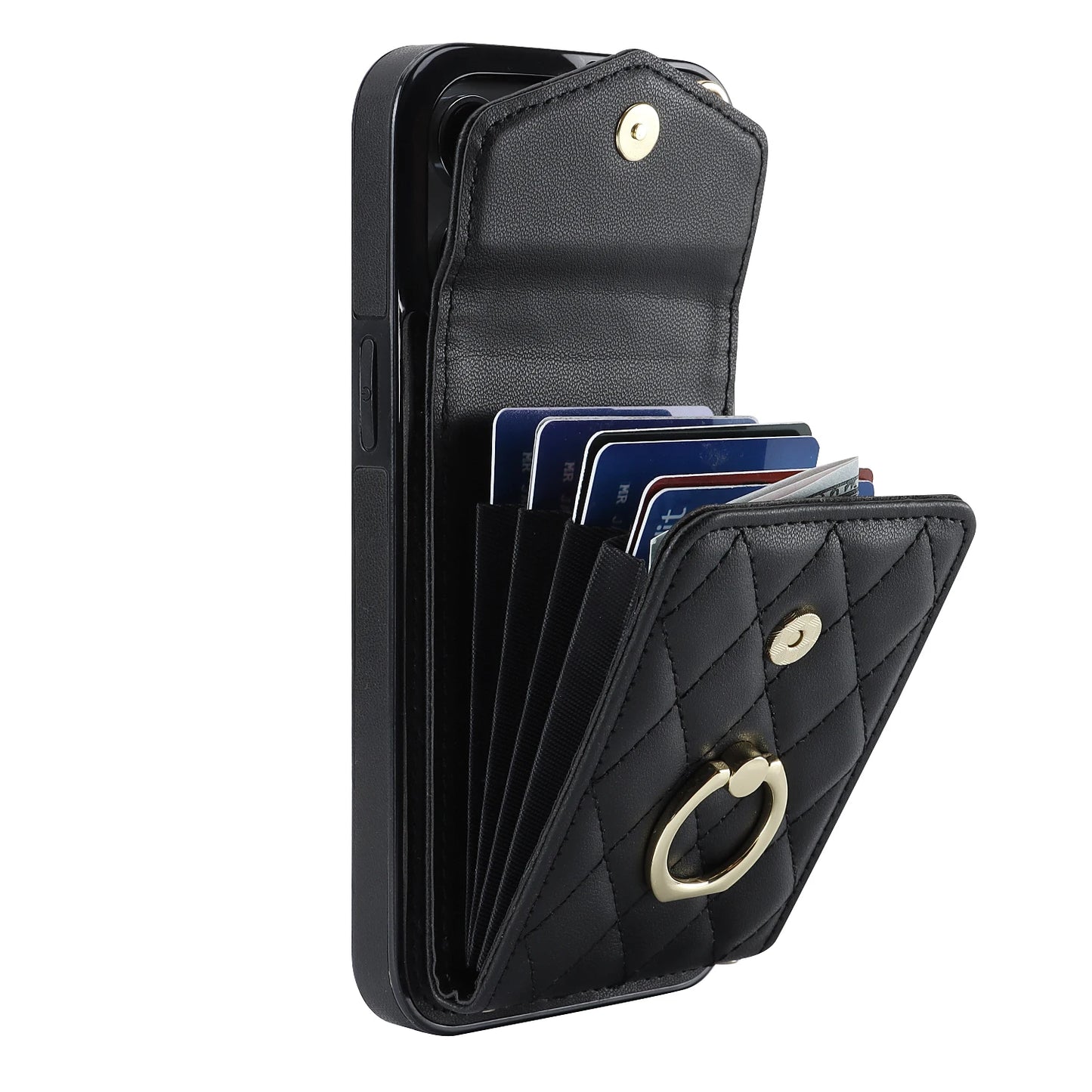 High Quality Crossbody Leather Case for iPhone with Wallet, Premium Leather, All Around Protection Phone Case.