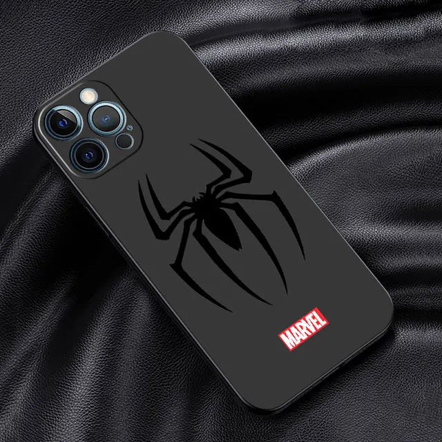 High Quality Silicone iPhone Case, Anti-scratch and Shock-proof Resistant Phone Case, Spider Design iPhone Case
