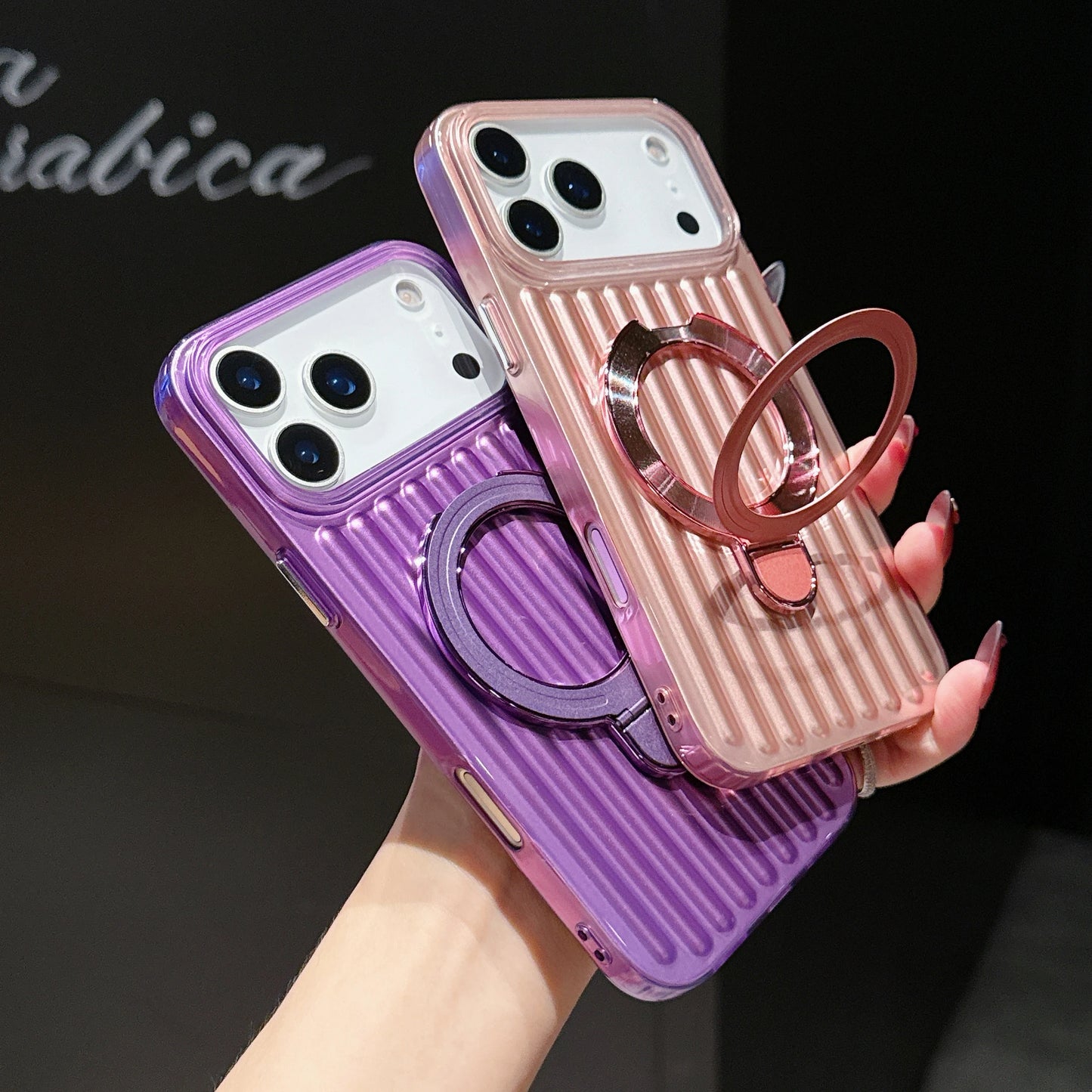 High Quality Corrugated Luggage Stripes iPhone Case