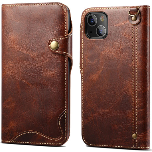 Luxury Cow Leather Case, Flip Wallet Card Holder, Vintage Style, Shockproof Resistant iPhone Case