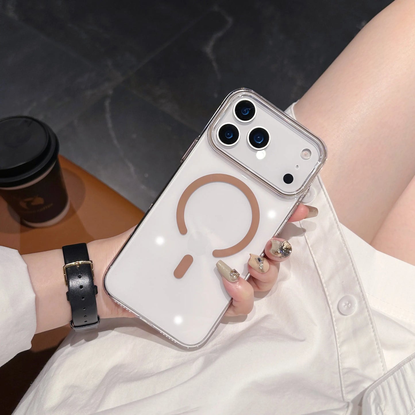 High Quality Clear Phone Case, Magnetic Phone Case For iPhone, Shockproof Resistant, Wireless Charging for Mag Safe Phone Case, Hard Back Cover