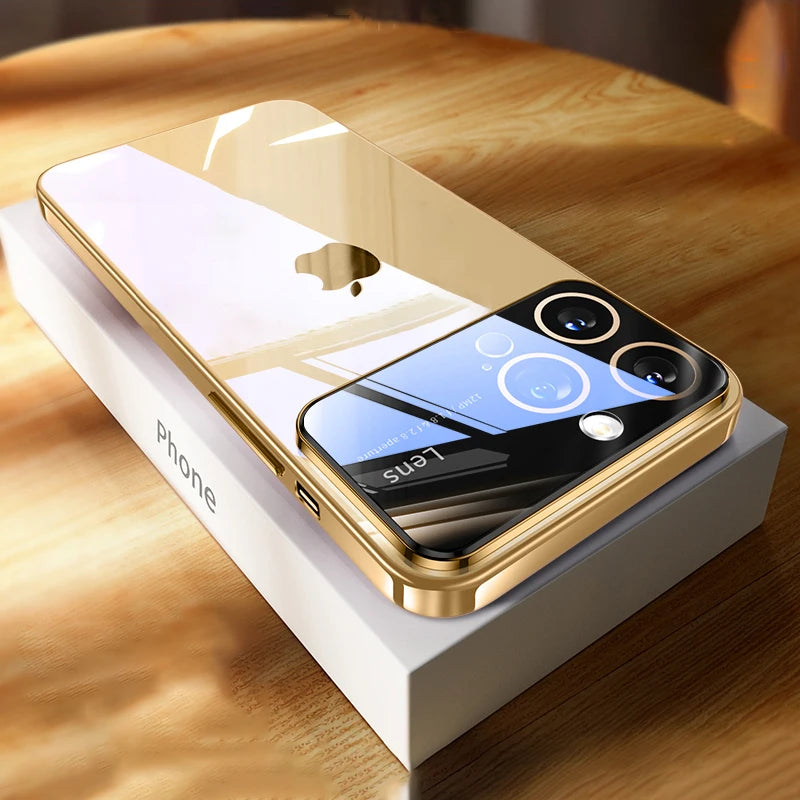 Luxury Transparent Ultra Thin Case For iPhone, Magsafe Case With Magnetic and Wireless Charging and Camera Lens Protection