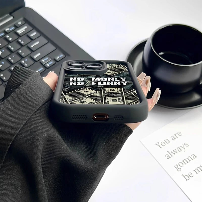 Premium Silicone Phone Case, Dollar Design Phone Cases For iPhone, Shockproof Resistant, Matte and Soft Silicone Cover