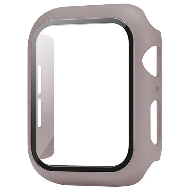 Premium Glass + Case For Apple Watch 8 7 6 SE 5 9 iWatch, Screen Protector for Apple watch, 44mm 45mm 41mm 40mm 42mm 38mm.