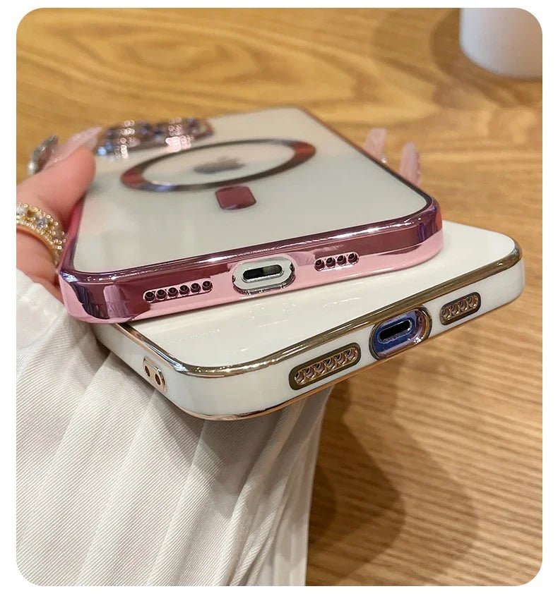 High Quality Silicone, Magnetic Case For MagSafe For iPhone, Clear and Soft Silicone, Wireless Charging Cover