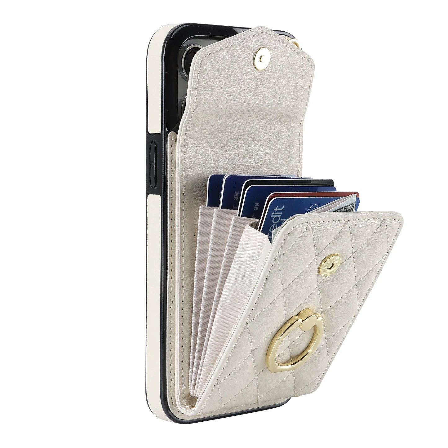 High Quality Crossbody Leather Case for iPhone with Wallet, Premium Leather, All Around Protection Phone Case.
