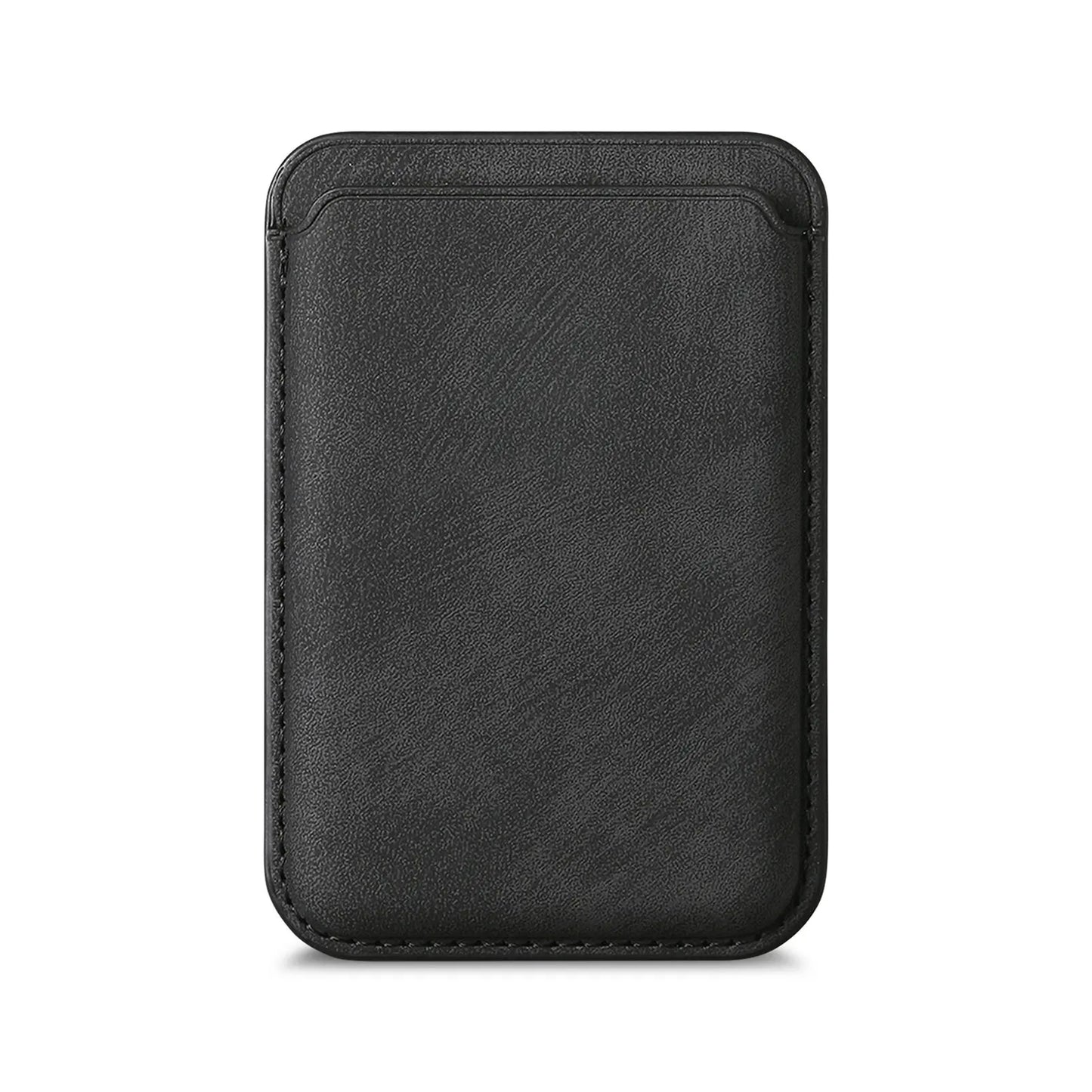 Premium Matte Leather iPhone Card Holder, Card Holder For Mag Safe Wireless Charging