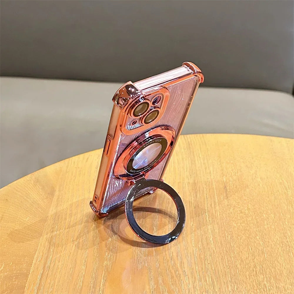 Luxury Glitter iPhone Case with Magsafe, High Quality Phone Holder, Shockproof Resistant and Anti-Scratch Material