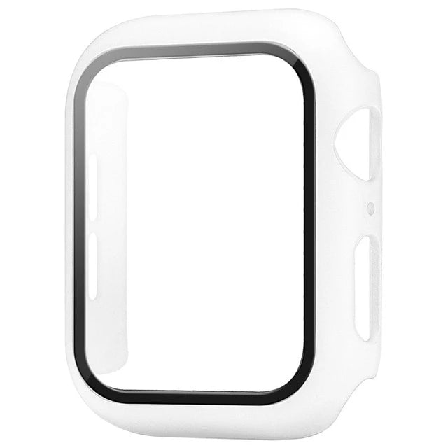Premium Glass + Case For Apple Watch 8 7 6 SE 5 9 iWatch, Screen Protector for Apple watch, 44mm 45mm 41mm 40mm 42mm 38mm.
