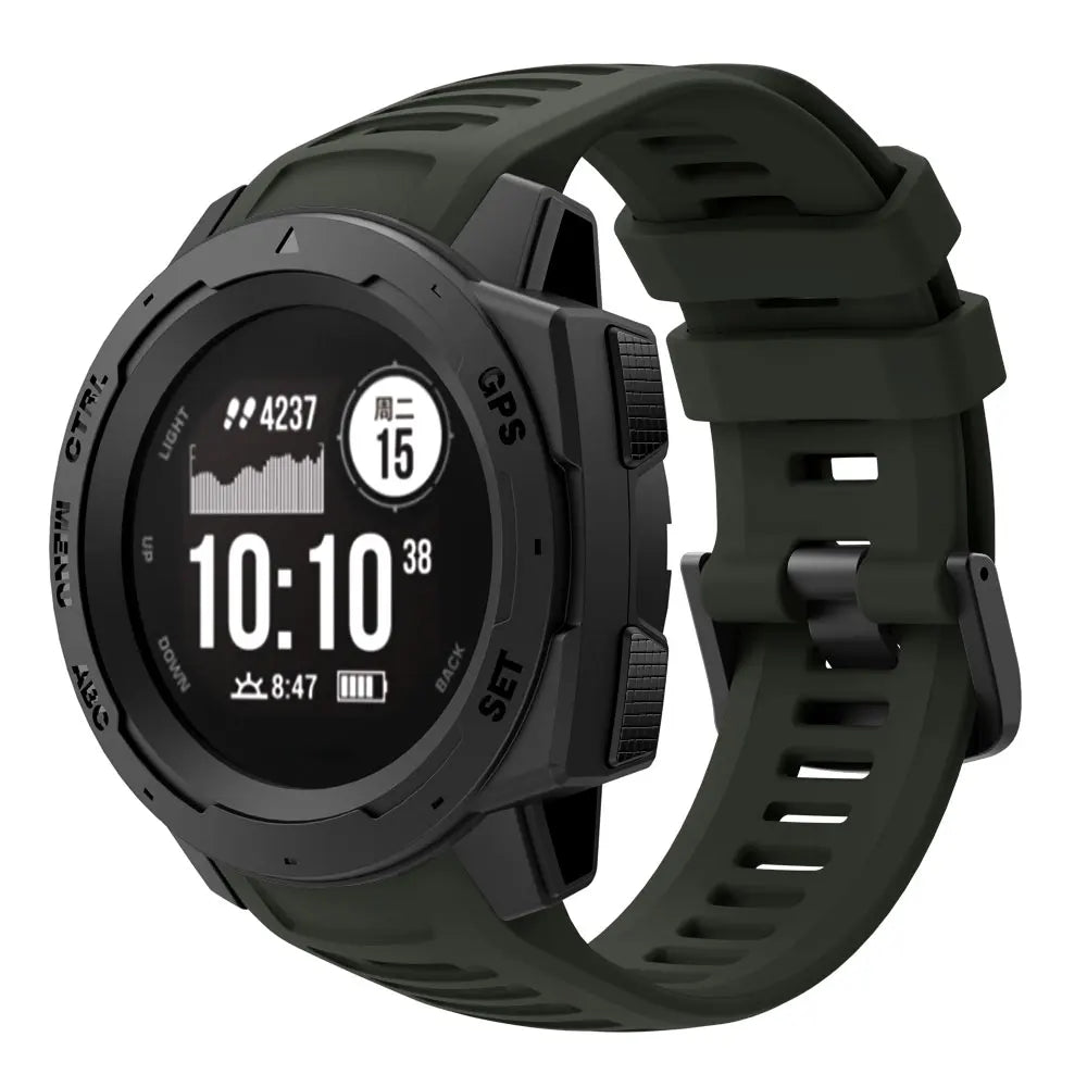 High Quality Strap For Garmin Instinct, High Quality Silicone, Adjustable Watch Band, Unique Colors