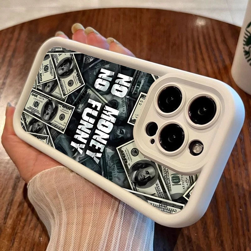 Premium Silicone Phone Case, Dollar Design Phone Cases For iPhone, Shockproof Resistant, Matte and Soft Silicone Cover