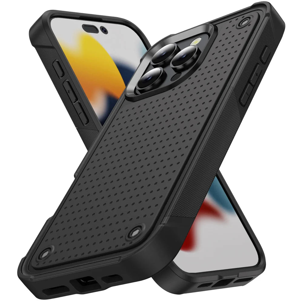 Military Grade Armor Phone Case For iPhone, Shockproof Cover Bumper, All Around Protection Phone Case