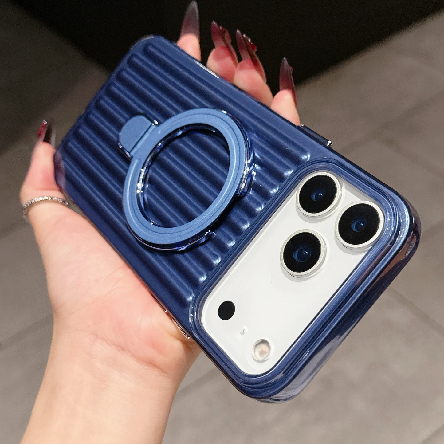 High Quality Corrugated Luggage Stripes iPhone Case
